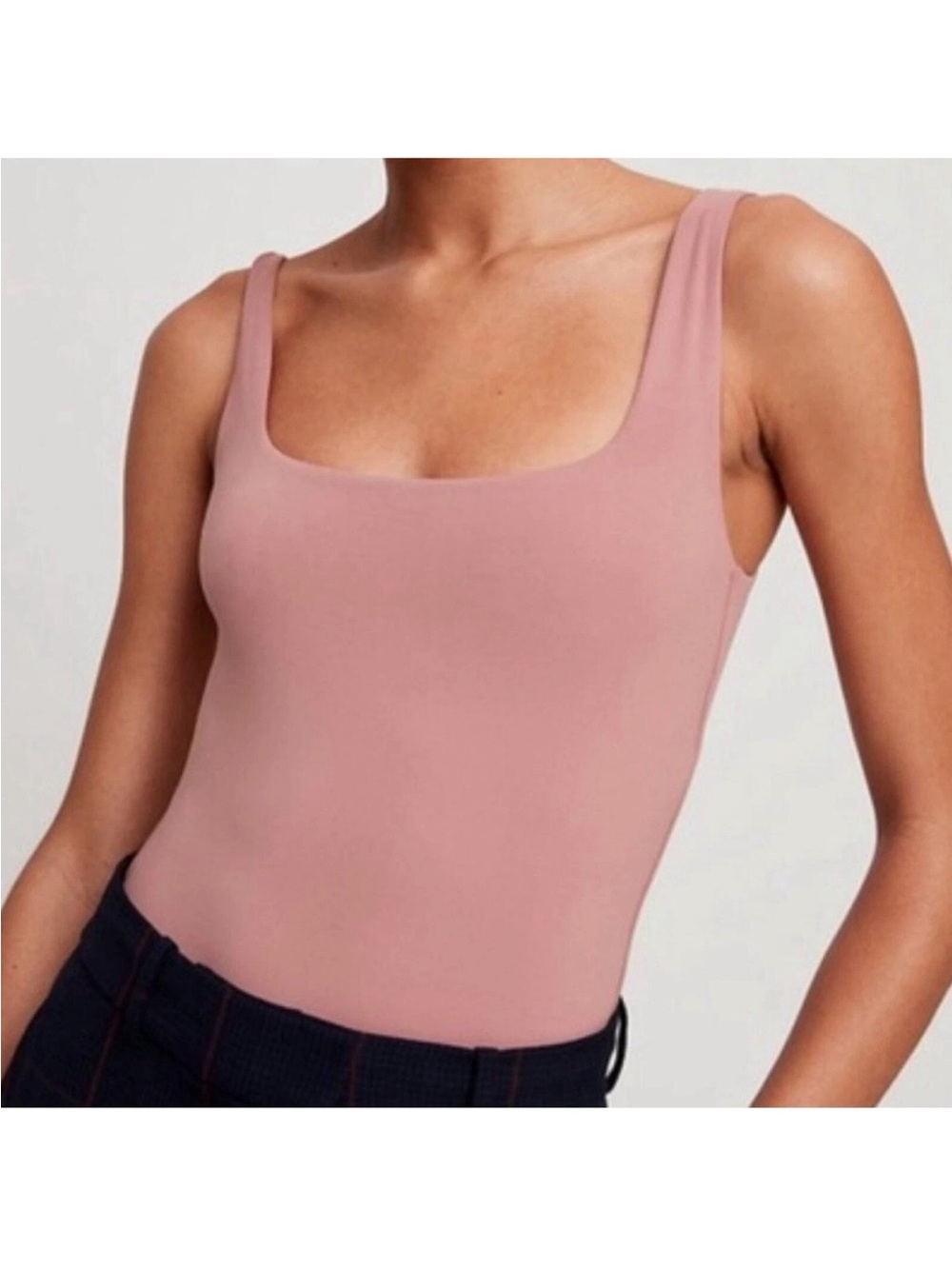 Babaton Contour Tank Square Neck Bodysuit Size Medium